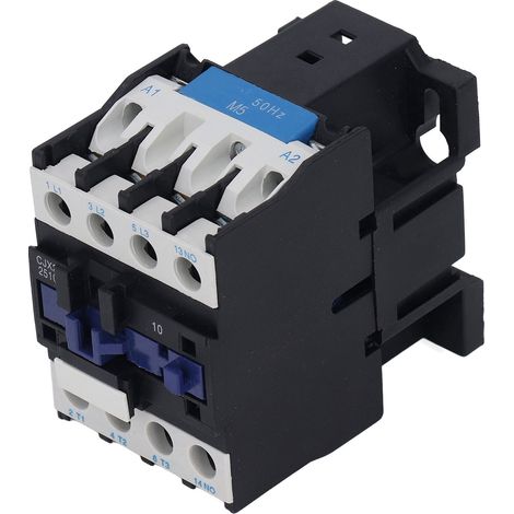 Contacteur de puissance 25 A normalement ouvert, contacteur électrique CA, contact en alliage d'argent, montage par vis M5, 110 V CA (1/5)