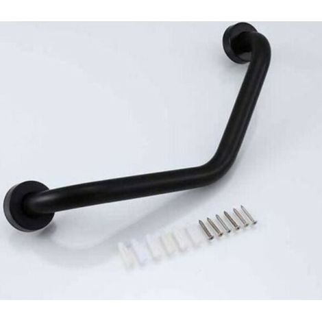 Barre D Appui Salle De Bain - Acier Inoxydable 304 - Angle 135 Degres - Pour Toilette Douche Baignoire - 1 Piece
