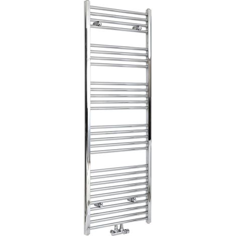 Hudson Reed Neva - Sèche-Serviettes Design Moderne - Raccordement Central - Chromé - 160 cm x 50 cm