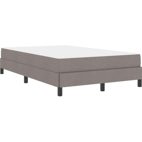 Lit double,Lit adulte,Lit à ressorts Autre Taupe 120 x 190 cm tissu (1/5)