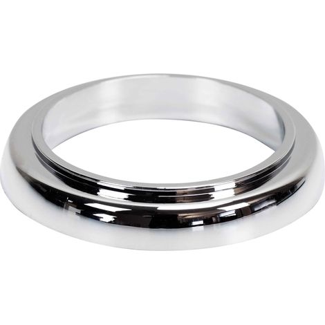 Anneau de base pour robinet de lavabo – Diamètre extérieur 50 mm – Diamètre intérieur 32 mm – Plastique chromé – Hauteur 7,5 mm – Tycner