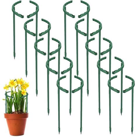 Dailygoods Kletterhilfen, 20 Stück Pflanzenstützen für Kletterpflanzen Wiederverwendbare Pflanzenstützen Kunststoff Pflanzenstützen Schutz vor Wi (1/5)