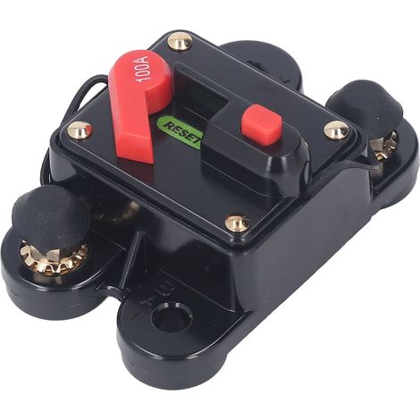 1/4"-Leistungsschalter mit manueller Rückstellung, Überstromschutz, 12–48 V DC, für Fahrzeugmotoren, 100 A (1/5)
