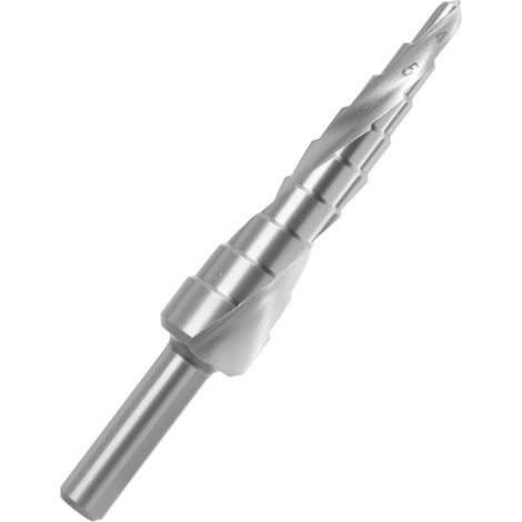 Foret étagé HSS, Foret pour acier inoxydable, Ø4-12mm Forets coniques pour perçages de précision dans,le bois, le plastique, l'acier rapide à haut rendement, forets à écroûter (1/5)
