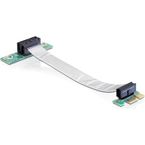 Delock riser card pci express x1 with flexible cable left insertion