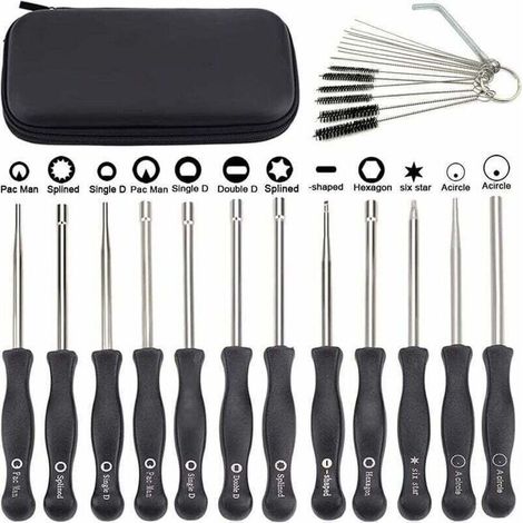 Lot de 12 Outils de réglage de carburateur avec Tournevis acircle pour Petit Moteur 2 Temps pour Husqvarna pour STHIL pour débroussailleuse Echo tronçonneuse (1/4)