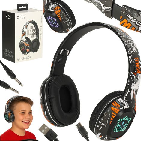 Écouteurs intra-auriculaires sans fil Bluetooth pour jeux vidéo - Noir (1/5)