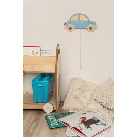 Lampada a forma di auto in legno per la cameretta dei bambini - lampada da notte per bambini - tupti.lights (1/5)