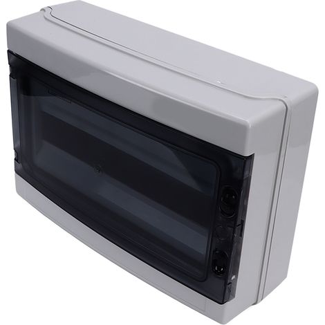 Boîtier de distribution électrique extérieur étanche IP65 pour rail DIN, compatible avec disjoncteurs MCB et alimentation SGHA 18 voies (1/5)