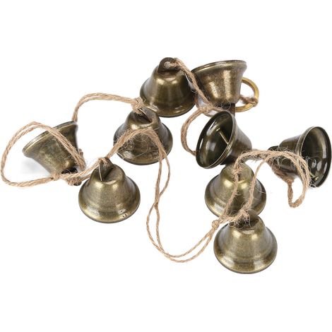 Cloche décorative de Noël verticale, guirlande suspendue pour sapin, mur TV ou intérieur, ornement festif. (1/5)