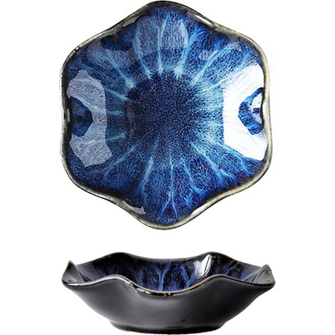 Plate À Bijoux - Céramique Émaillée - 11 x 5,5 x 3,1 cm - Pour Boucles D’oreilles Anneaux Colliers Clés - Usage Intérieur - 1 Pièce (1/5)