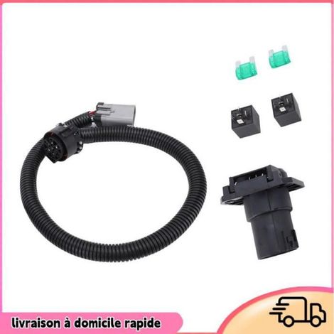 Faisceau de câblage de remorque à 7 broches 55243, adaptateur de remorque, Kit d'éclairage de remplacement pour F 450 F 550 Super (1/4)