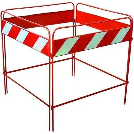 Barriera Segnaletica per Chiusini 8022593129595 Bianca e Rossa 100x80 cm Modello Fig. 402