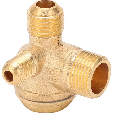Clapet anti-retour en laiton, raccord fileté, accessoire pompe compresseur d'air, 1/2 x 3/8 x 10 (1/5)