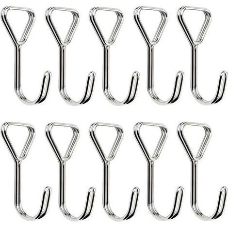 Lntyq 10 Pcs Crochets en Spirale, Tendeur Crochets Acier Inoxydable, Sandow Elastique Crochets, Tendeurs Elastique Crochets, pour Tentes, Vélos, Fixation De Bagages, Crochets De Fixation (1/5)