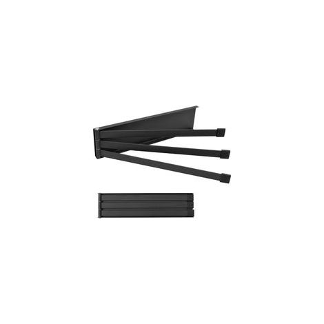 Porte-Serviettes sans perçage - Pivotant à 180° - en Acier Inoxydable - avec 3 Barres pivotantes - Fixation Murale - pour Salle de Bain et Cuisine (1/5)