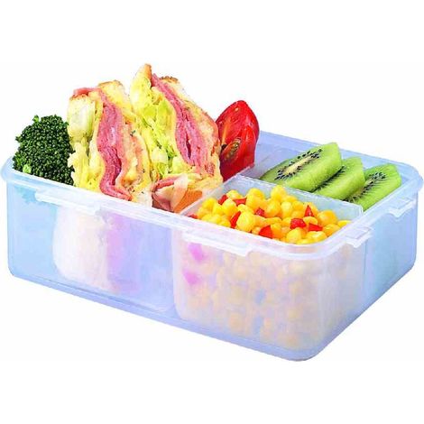Vorratsdose rechteckig, 1,0 l mit 3 Innenboxen 205 x 134 x 69 mm