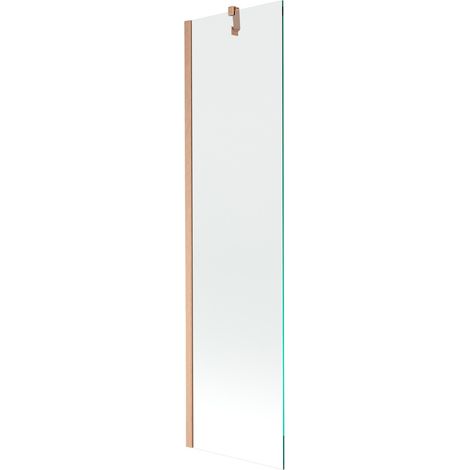 Mexen Next Badewannenwand 1-flügelig 50 x 150 cm, transparent, gebürstetes Kupfer - 895-050-000-00-00-65 (1/5)