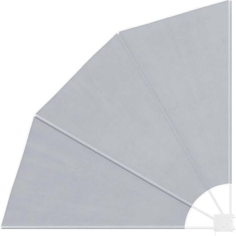 Maison Exclusive - Faltbarer Balkonfächer Grau 140×140 cm (1/5)