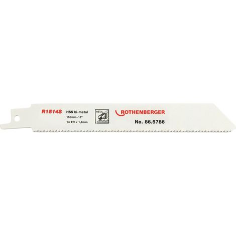 ROTHENBERGER Hoja de sierra universal, 150x20x0,9, 14 TPI (paquete de 5) - 865786