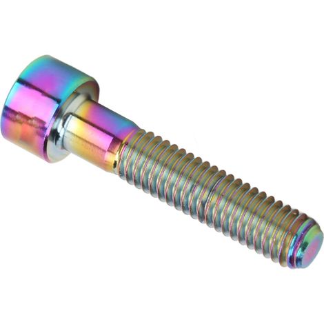VIS Risque Tige de Potence Vis Fixation M6x30mm Colonne Boulon Vélo Titane Alliage pour Réparation Bicyclette Éclatant (1/5)