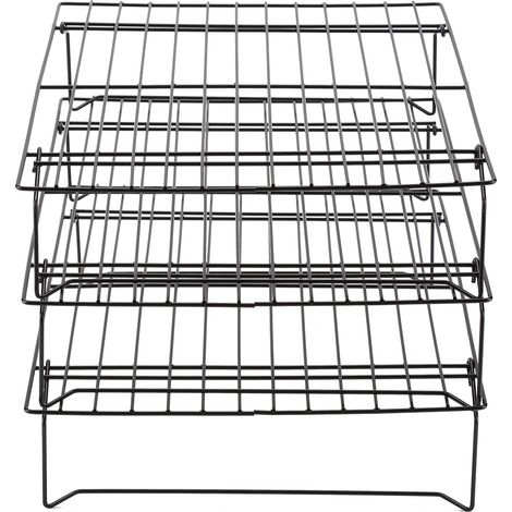 Grille de refroidissement en acier inoxydable, plaque de cuisson antiadhésive pour biscuits, gâteaux et pains (1/5)