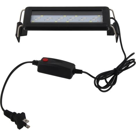 Éclairage LED pour aquarium à couleurs changeantes avec supports extensibles, noir, prise US 110 V (1/5)