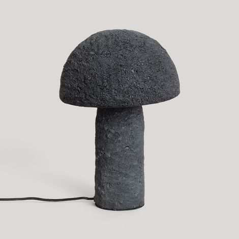 Lampada da Tavolo Cemento Scuro Besnica Marrone Scuro (1/5)