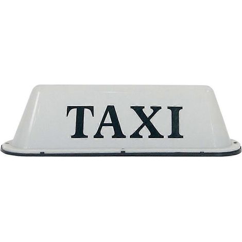 (Ventouse blanche) CARFU AC-778 Lampe LED universelle 12 V pour toit de taxi en PP - Jaune / Ventouse (1/5)