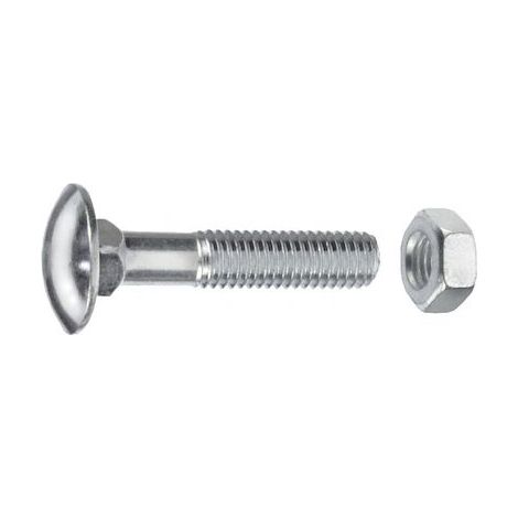 Schlossschrauben M8 x 60 mm, 30 Stück, Edelstahl A1 Schlossschrauben (1/2)