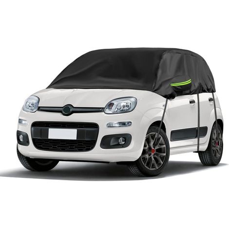 Autoabdeckung Wasserdicht für Fiat Panda 2003-2023, Allwetter-Halbgarage, UV-Schutz (1/5)