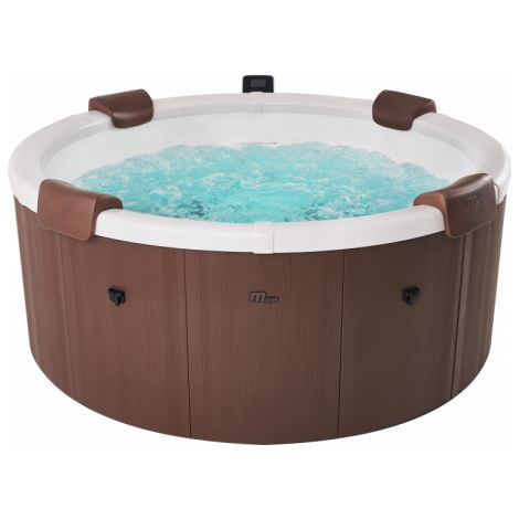 Minipiscina Idromassaggio Tonda 182cm Riscaldatore, Led Mspa Rova Plus