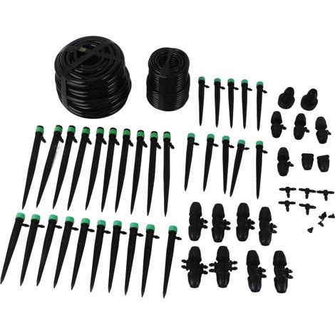 Système d'irrigation de jardin, système d'arrosage automatique goutte à goutte, kits pour potager surélevé et pelouse.