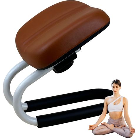 Banc de méditation, tabouret de méditation, réglable en hauteur, agenouilloir, pour la prière, le yoga, position assise (1/5)