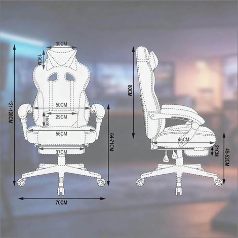 Fauteuil gaming inclinable, siège de bureau respirant, chaise conférence design, fauteuil gamer élégant