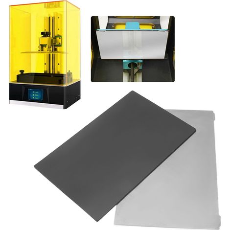 SLA/DLP-photopolymerisierbare magnetische Stahlfolie, 202 x 128 mm Federstahl-Plattformplatte, 202 x 128 mm (1/5)