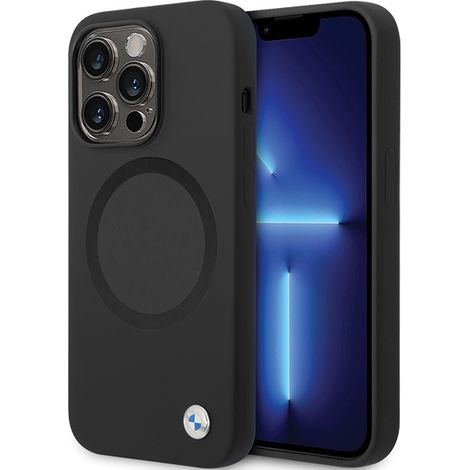 BMW BMHMP14LSILBK2 iPhone 14 Pro 6.1" nero/nero Sigillo Liquido MagSafe (1/5)