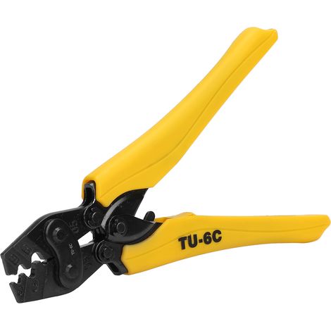 Hochwertige Crimpzange aus CR-V-Stahl für Drahtanschlüsse, 0,75–6 Zoll, 20–10 AWG (1/5)