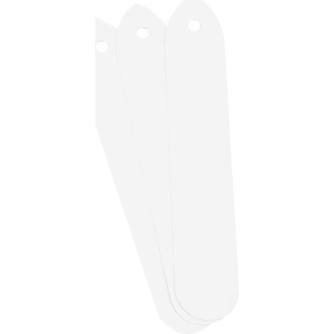 100 étiquettes en PVC pour pots de fleurs de jardin, piquets et étiquettes pour graines de pépinière (blanches) (1/5)