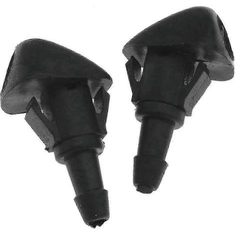 Buse d'essuie-glace, gicleur de lave-glace, pulvérisateur pour vitre de voiture (noir) (2 pièces) (1/5)