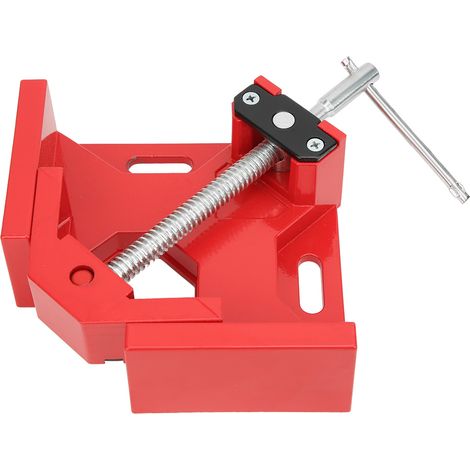Étau à angle droit à 90 degrés avec poignée en T, fixation rapide pour le travail du bois (rouge) (1/5)