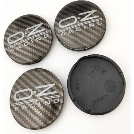 4 pièces Auto Cache Moyeux pour OZ Racing M595 O.Z 62mm Centre de Jante Roue Caps Accessoires,A (1/4)
