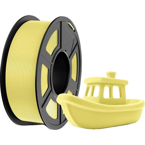Filamento per stampante 3D, materiale PETG, elevata resistenza, PETG giallo limone (1/2)