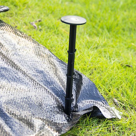 Bâche de protection pour sol avec bords imprimés - Élimination durable des adventices pour jardin