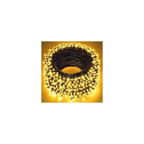Guirlande lumineuse décorative étanche à la pluie - Norme européenne 24 V (usage domestique) - 300 LED portées à 30 mètres, couleur chaude (avec transformateur) (1/5)