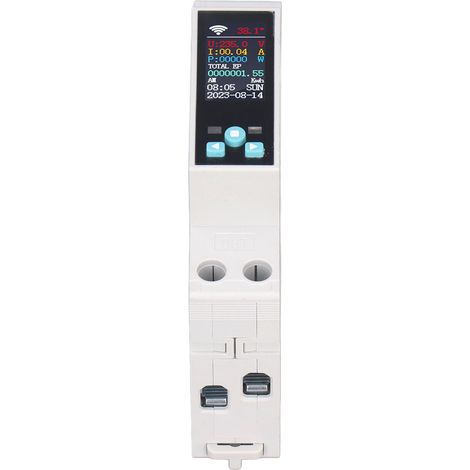 Disjoncteur intelligent WiFi avec protection contre les surtensions et les sous-tensions, indice de protection IP20, commande à distance par téléphone mobile, interrupteur pneumatique 90 V‑250 V (1/5)
