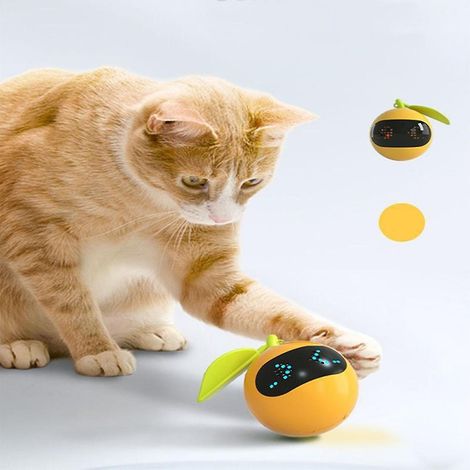 Jouet électrique auto-rotatif pour chat avec balle sauteuse intelligente interactive à point rouge laser Ora (1/5)