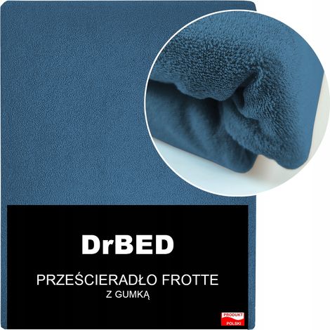 Lenzuolo con angoli 160x200 spugna spessa elastica blu lucido (1/3)