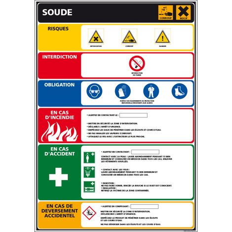Panneau SOUDE (C1521) - Adhésif - 210 x 300 mm (1/5)