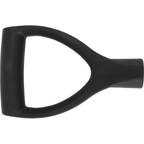 D-förmiger Schaufelstiel, Innendurchmesser 32 mm, Kunststoff, Schnellmontage, Schneeschaufelstiel zum Graben und Sammeln, schwarz (1/5)